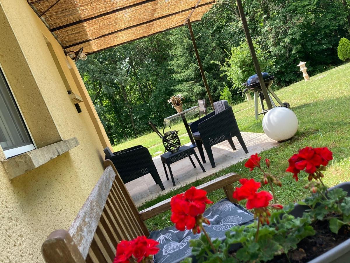 Gite Des Combes Blanches Avec Piscine Frayssinet-le-Gélat Exteriér fotografie